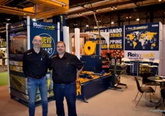 Oscar Saldana and Xavi Fernández, of Reisopack, leaders in strapping and palletising solutions.