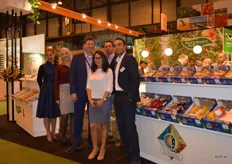 The Greenery and related companies had a total supply of fresh produce. Elena Rogojnikouz of Hagé, Marloes Hinkenkemper of the Greenery, Ton Bouw of Hagé, Karina Diogo of Naturelle and Wilco Arts of the Greenery.