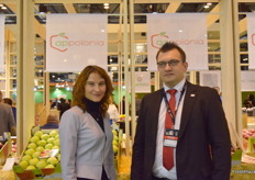 Madelena Wozniak and Vice-President Przemyslaw Bladek from Appolonia.