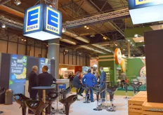 A view of the Edeka stand.