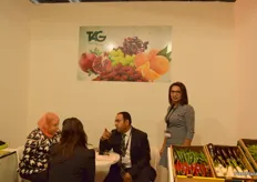 Executive Manager for TAG, Bassem El Gergawy (middle), busy speaking with visitors to the stand.