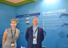 Tatiana Grebennikova and Alexander Efimkin from UralChem.