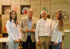 SOHISCERT promoting the Global GAP and Organic certifications. From left to right: Ana Lopez, Angel Arriaga and Charo Soto.