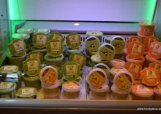 Individual packs of guacamole and mango sauce under the brand Native.