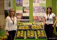 Carmen Pajaros and Maria Lazaro, of Miss Fruit, a company with a couple of years' experience in the supply of high quality pears.