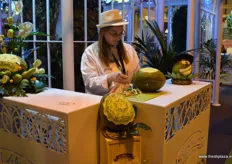 La casa del Abuelo offered a presentation of art with melons.