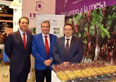 Francisco Hernández, Joaquín Gómez and Jesús López, of ITUM, a table grape producer.