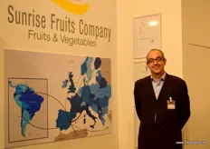 Carlos Tabet, of Sunrise Fruits, marketers of fruits and vegetables.