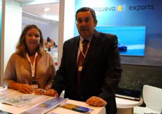 Ana Palma and José Luis Fialho, of Edia. Alqueva is a project of EDIA (Empresa de Desenvolvimento e Infra- estruturas do Alqueva), which aims to guarantee the sustainable development of the region through agriculture.