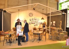 Very original booth with a cozy atmosphere