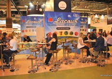 Lacour had many visitors at the booth