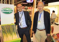 Dominiek Keersebilck with his colleague Wim de Meulenaer are visiting. Together with exporters, they are promoting products from West Flanders in Spain, a large buyer of leek, among other products.