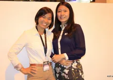 The women of KX-Food visiting. Sophie Ye, left, and Lulu Yang, right. The company is specialised in ginger and garlic.