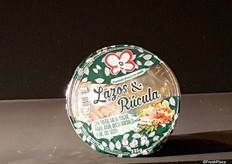 As well this Lazos and rúcula salad from Primaflor. Only presented since this years July. It's a pasta salad with rúcula, yoghurt and much more.