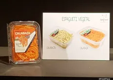 Comfresh Iberian also presented their Gama Espaguetti Vegetal. It's pumpkin and zucchini spaghetti shaped to prepare vegetable pasta. It's commercialized since april last year.