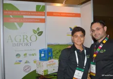 Tulio Garcia of Agro Import with his son Alex.