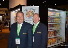 Bil Martinelli and Michael D'Amato with Natalie's Orchid Island Juice Company.