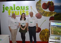 Julie McLachlan, Erin Grafe and Gerald Green with Jealous Fruits were sampling frozen cherries in the booth. These are available year-round.