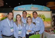 The team of Fresco Produce: Antonio Espinosa, Mayra Romero, Alejandro Ramos, Rebecca Garcia and Miguel Angel. Limes, coconuts and pineapples are the company's main products.
