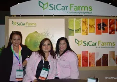Eugenia Palomino, Jimena Martinez and Julissa Luna with SiCar Farms.
