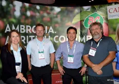 Laurel van Dam, Lance McGinn, Rick Chong and Clive Sutherland, representing BC Tree Fruits.