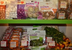 Featured products from Frieda's, including the new watermelon radishes.