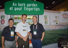 Fernando Azevedo, Rob Doolan and Warren Pike with Gourmet Garden.