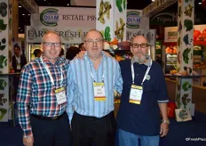 Rudi Coosemans, Daniel Coosemans and Brian Young with Coosemans Worldwide.