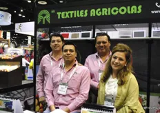 That's what we call a family company! Enrique, Robby and Roberto Munoz and Miriam Nova of Textiles Agrocolas.