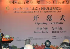 During the opening ceremony a of AQSIQ officials and guests were introduced. The ceremony was lead by Mr. Wang Junbing.