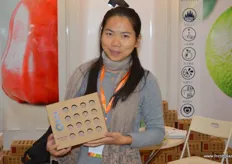 Nancy Su from Hainan, grower and exporter of tropical fruits from the province. The company also has an office in Shanghai.