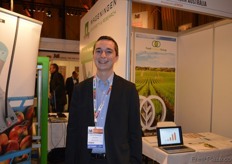 Tom Harrington from Crypak, UK visiting the show.