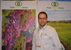 Ben Tanner from Fresh Produce Group, all the way from Australia as part of the Sun World Grape stand.