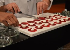 Beetroot featured in many of the 'creations' during the show.