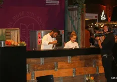 Chefs gave live cookery demonstrations