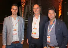 Etienne Vennink of ADB Cool Company, centred, with John Duynisveld and Menno Reijgersberg of Europe Retail Packing