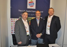 Kurt Callagher from U.S. Apple Export Council, Jim Allen from New York Apple Associtation and Iain Forbes