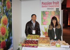 Kevin (left) and Phom (right) from the Passion Fruit Dambri Cooperative in Vietnam.