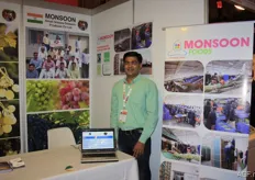 Ravikiran Dange from Monsoon Foods. They are growers, packers and exporters of grapes in India. First they only delivered in their own country, but since 2007 Monsoon Foods started exporting.