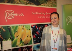 Angélica Kroon from de Trade Commission of Peru. She said that Peru is growing in the export of different products, like avocados, mangoes, organic bananas and blueberries.