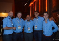 The boys from Body and brains: Angelo Sinack, Robbert Leisink, Fernando Nunez, Jaques Luteijn and Sebastiaan Baye.