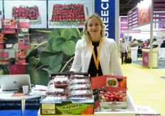 Georgie Rorgorar of Kaplanis Fruits (Greece), known for their strawberries; they also offer potatoes and watermelons.