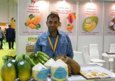 Triton Fresh Manager Prakash Jani, an Indian company with experience in cold chain logistics and tropical fruits are their main products.
