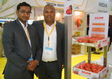 Vipul and Shashank for Fruit Villa (India), offers fresh pomegranates and arils.