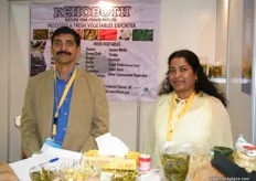 Marketing Director Joseph Shaji with Shyla Joseph for Rehoboth, a gherkin exporter from Taminaldu, India established in 2012.