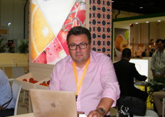 At the Morocco stand, Serge Collin, Chairman, COLTA