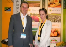 CEO Paul Dolan and Sophie Hunter of Milama (Tanzania)