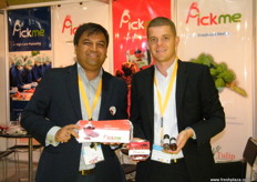 Priyatham Jyotish, CEO, Sam Agritech Limited (India) with Marcel Bangerter, Founder and Managing Director, Zoe - Ray (Switzerland). Next time you see these guys, ask how they end up working together.