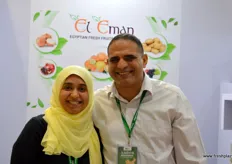 Amany Mohamed Taha, Senior Manager, togeher with Mohamed Taha, owner of El Eman.
