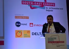 "Branko Bajatovic speaking during "Emerging potential: new sources of fresh produce in South-east Europe"."